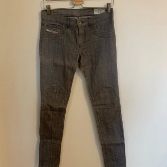 Diesel Bi-Bi Super Slim Legging Jeans in Light Gray, Size 29 - Picture 1 of 8